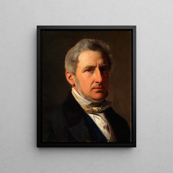 Portrait de l'écuyer Alfred Hage 1803-1872 - Constantin Hansen — kehystetty taideteos seinällä