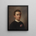 Portrait du futur professeur assistant et doctorant August Weis - Constantin Hansen — kehystetty taideteos seinällä