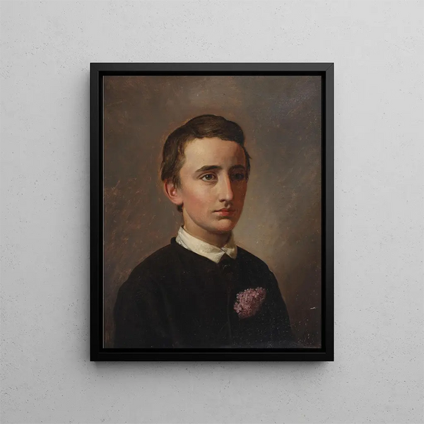Portrait du futur professeur assistant et doctorant August Weis - Constantin Hansen — kehystetty taideteos seinällä
