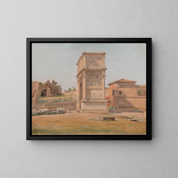 L'arc de Titus à Rome - Constantin Hansen — kehystetty taideteos seinällä
