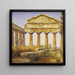 Athena-temppeli Paestumissa - Constantin Hansen — kehystetty taideteos seinällä