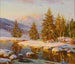 Talvi-auringonlasku - Constantin Westchiloff — näkymä teoksesta