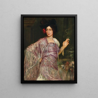 Corneille Max - Portrait of Dora Gedon as a Flamenco Dancer with Mantn de Manila Thrown over Her Shoulder.webp