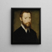 Portrait of a man with a pointed collar - Corneille de Lyon — kehystetty taideteos seinällä