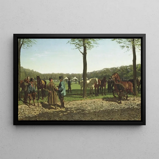 Cornelis Albertus Johannes Schermer - Horse Fair on the Maliebaan at The Hague.webp