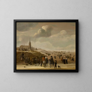 Scheveningen - Cornelis Beelt — kehystetty taideteos seinällä