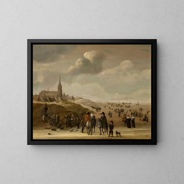 Scheveningen - Cornelis Beelt — kehystetty taideteos seinällä