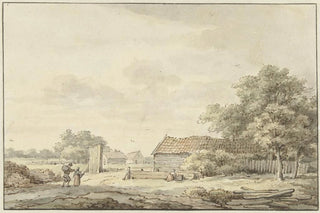 Cornelis Buys - Landschap met boerderijen.webp