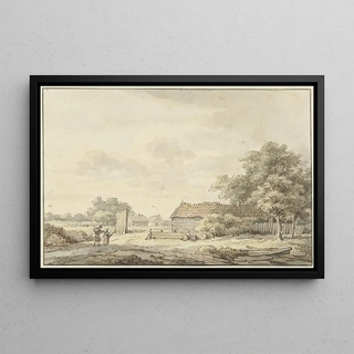 Cornelis Buys - Landschap met boerderijen.webp