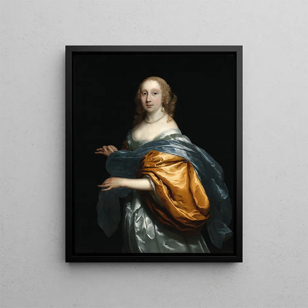 Madame Tulp - Cornelis Jonson van Ceulen — kehystetty taideteos seinällä