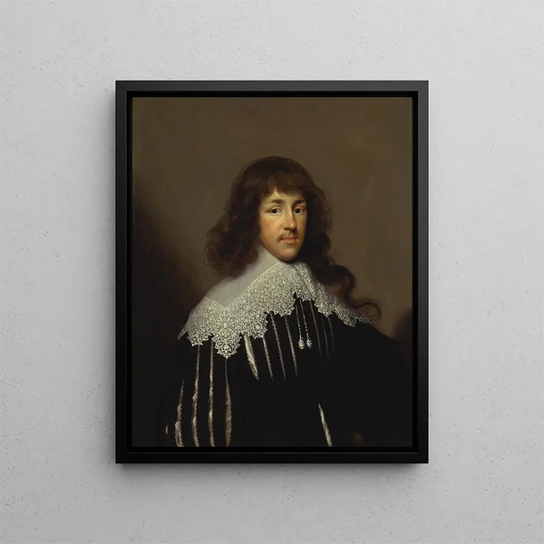 Portrait d'un homme probablement Sir Francis Godolphin - Cornelis Jonson van Ceulen — kehystetty taideteos seinällä