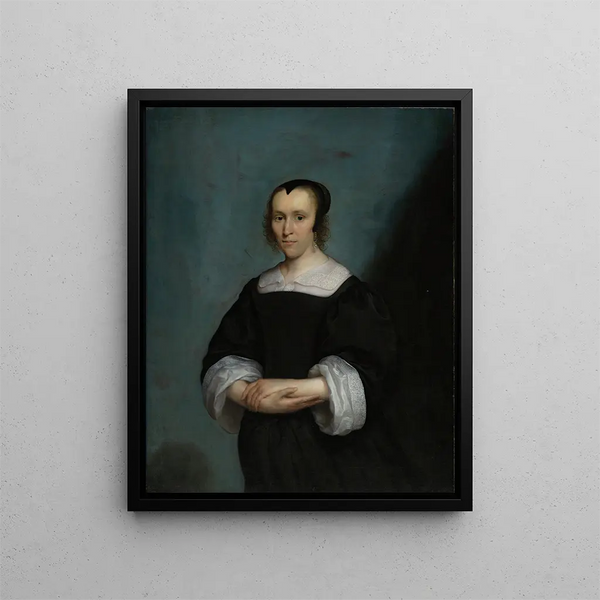 Portrait d'une femme - Cornelis Jonson van Ceulen — kehystetty taideteos seinällä