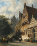 Le Kerkgracht à Leyde - Cornelis Springer — näkymä teoksesta
