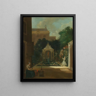 Cornelis Troost - An Amsterdam Canal House Garden.webp