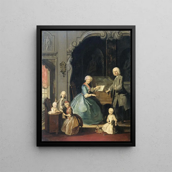 Cornelis Troost - Family Group near a Harpsichord.webp