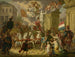 Allégorie de la procession triomphale du prince d'Orange, le futur roi Willem II, en héros de Waterloo 1815 - Cornelis Van Cuylenburgh II — näkymä teoksesta