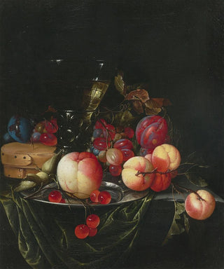 Cornelis de Heem - Still life with pears grapes and plums.webp