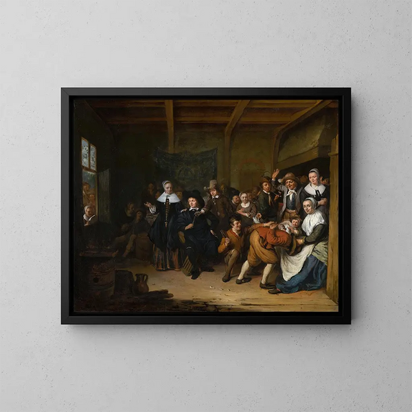 La main chaude - Cornelis de Man — kehystetty taideteos seinällä
