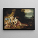 Väriä ja Adonista - Cornelis van Haarlem — kehystetty taideteos seinällä