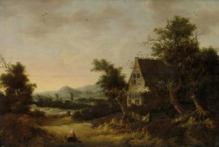 Cornelis van Zwieten - Hilly Landscape with Peasant Cottage.webp