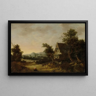 Cornelis van Zwieten - Hilly Landscape with Peasant Cottage.webp