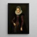 Maalauksen jäljennös Brechtje Overrijn van Schoterbosch - Cornelis van der Voort - Maalaus Portrait of Brechtje Overrijn van Schoterbosch - Cornelis van der Voort