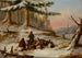 Kultasorsien metsästäjien maalaus - Cornelius David Krieghoff — näkymä teoksesta
