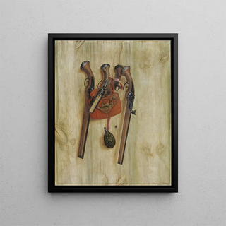 Cornelius Norbertus Gijsbrechts - Trompe Loeil With Pistols.webp