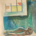 Miehiskehon ruumiinavauksen pöydällä - Edvard Munch — esillä sisätilassa