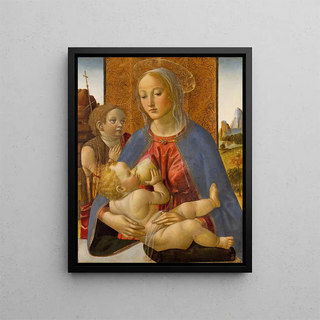 Cosimo Rosselli - Madonna and Child with the Young Saint John the Baptist.webp