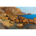 Maalauksen jäljennös Côte rocheuse près de Nervi au soleil du soir - Alfred Zoff