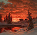 Auringonlasku - Ivan Choults — näkymä teoksesta