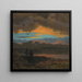 Auringonlasku Hudsonin laaksoon, New York - Frederic Edwin Church — kehystetty taideteos seinällä
