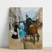 Maalauksen jäljennös Courses Rue De La Paix - Jean Béraud