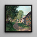 Kesäauringonlasku - Willard Leroy Metcalf — kehystetty taideteos seinällä