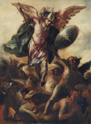 Cristbal De Villalpando - Saint Michael vanquishing the Devil.webp