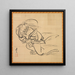 Croquis d'Ibarakidji - Shibata Zeshin — kehystetty taideteos seinällä