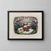 Jumala siunatkoon koulumme - Currier & Ives — kehystetty taideteos seinällä