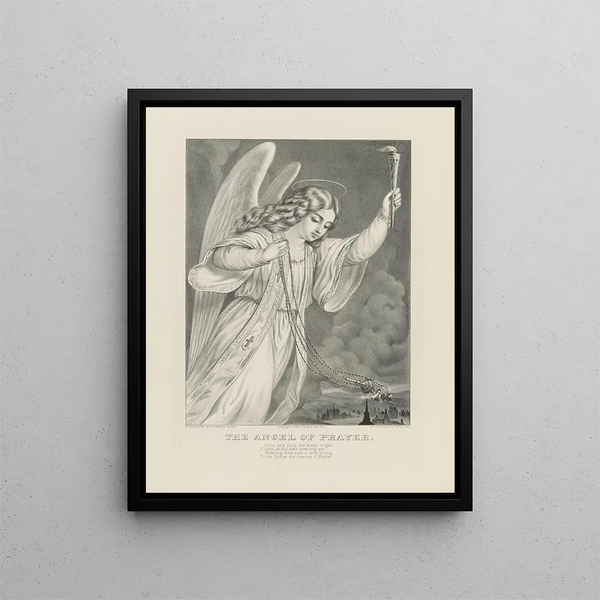 Currier Ives - The angel of prayer.webp