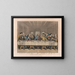 Viimeinen ehtoollinen - Currier & Ives — kehystetty taideteos seinällä