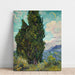 Maalauksen jäljennös Cypress - Vincent van Gogh