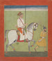 Jhujhar Singh ratsastamassa - Dalchand — näkymä teoksesta