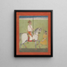 Jhujhar Singh ratsastamassa - Dalchand — kehystetty taideteos seinällä