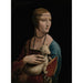 Maalauksen jäljennös Leonardo da Vinci - Dame à l'hermine - Cecilia Gallerani - Maalaus
