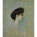 Maalauksen jäljennös Damenbildnis (Portrait d'une demoiselle) - Franz von Stuck