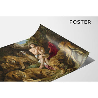 Daniel dans la fosse aux lions - Peter Paul Rubens | Reproduction Tableau Décoration murale affiche copie