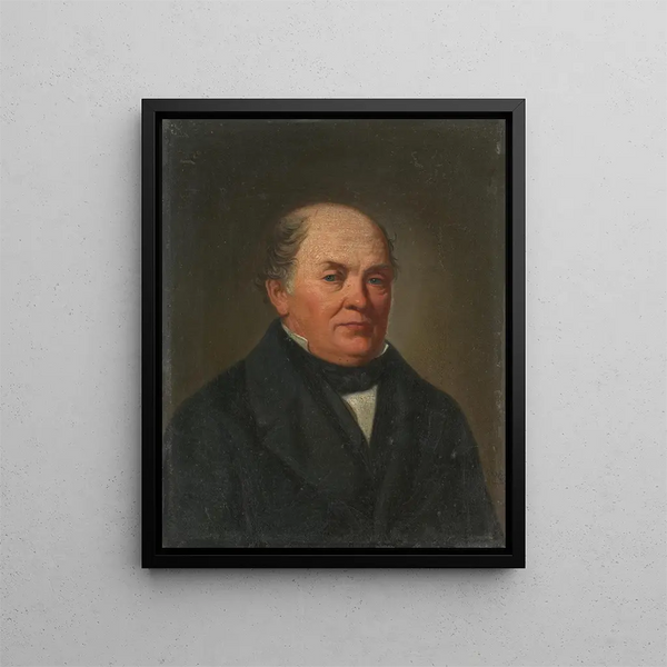 Portrait du marchand de verre Johann Spiegelhalder - Daniel Cornelius Gesell — kehystetty taideteos seinällä