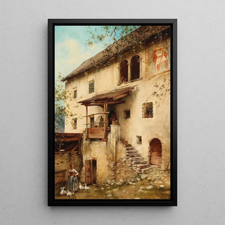 Daniel Hock - Bauernhof Motiv aus Sdtirol bei Klausen.webp