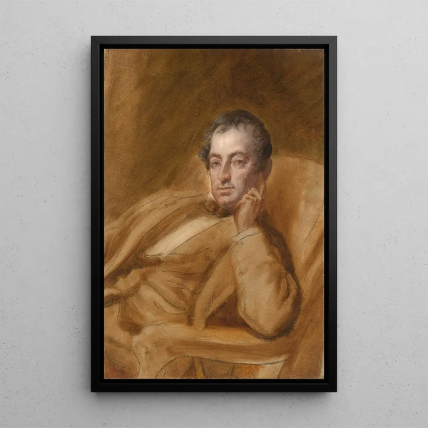 Washington Irving - Daniel Huntington maalaus — kehystetty taideteos seinällä