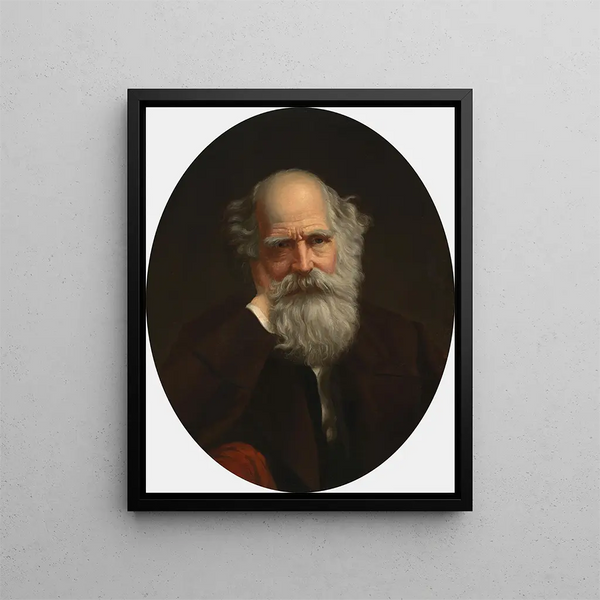 William Cullen Bryant - Daniel Huntington — kehystetty taideteos seinällä